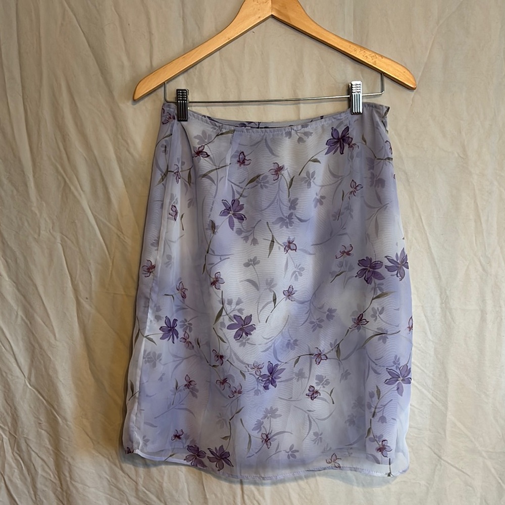 Laura Scott Floral Purple Women's Skirt